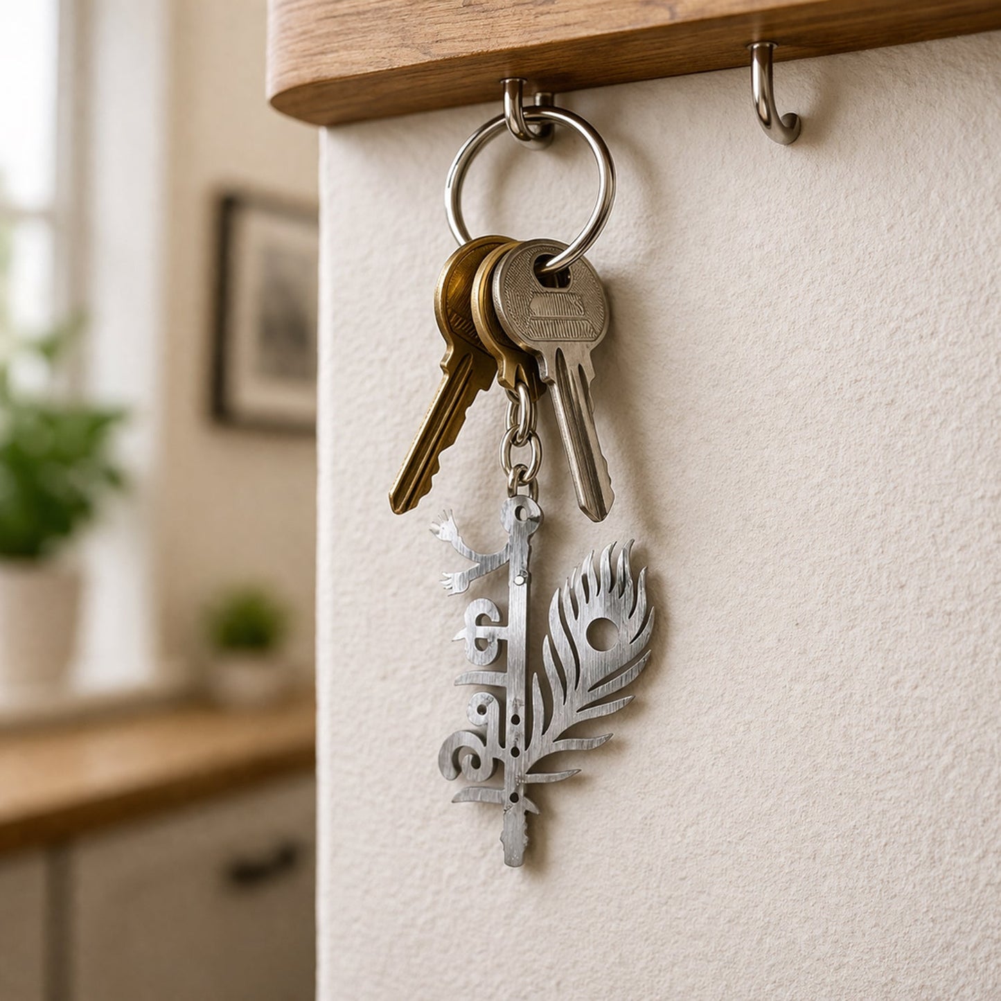 Premium Metal Kanha Keychain 1 Pc