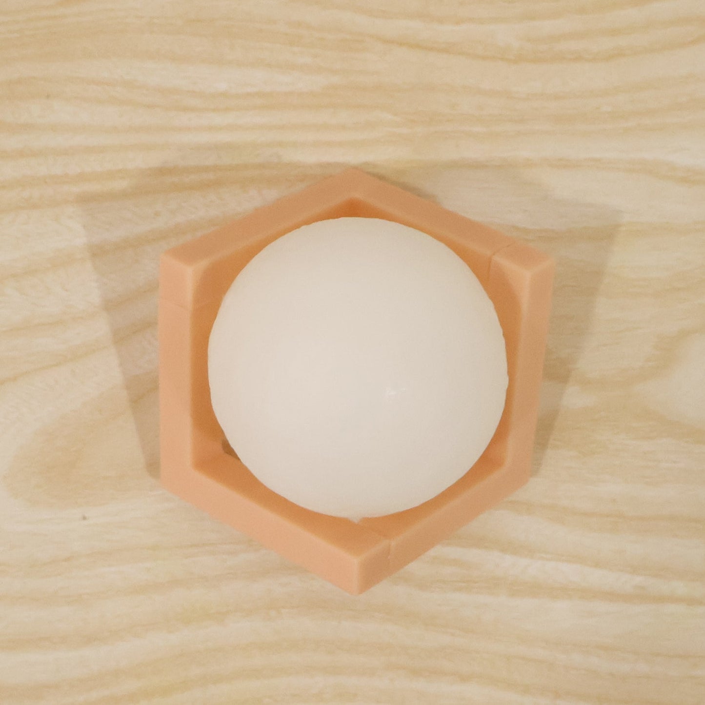 LED Ball Night Lamp with Wooden Stand (1 Pc)