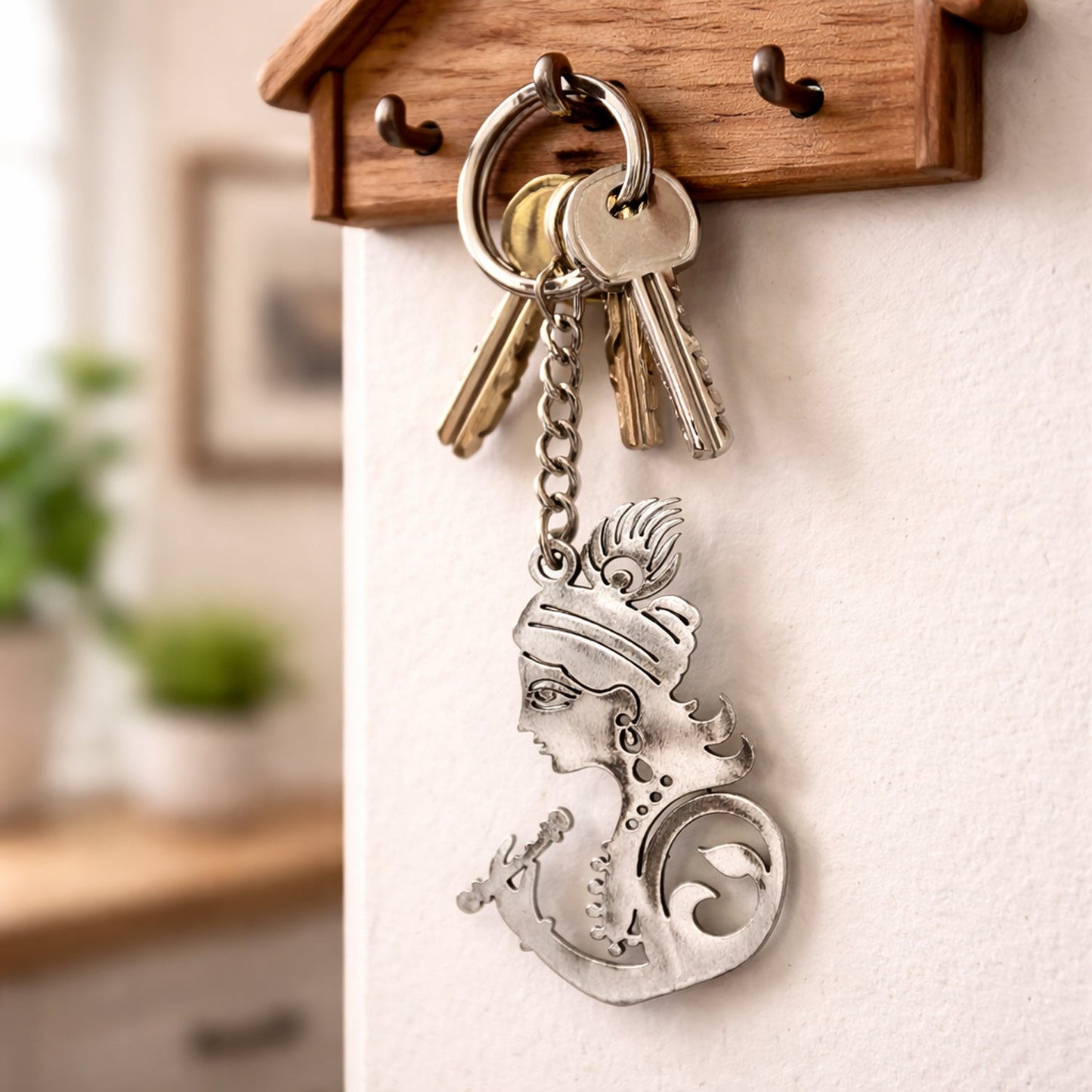 religious Krishna keychain accessory