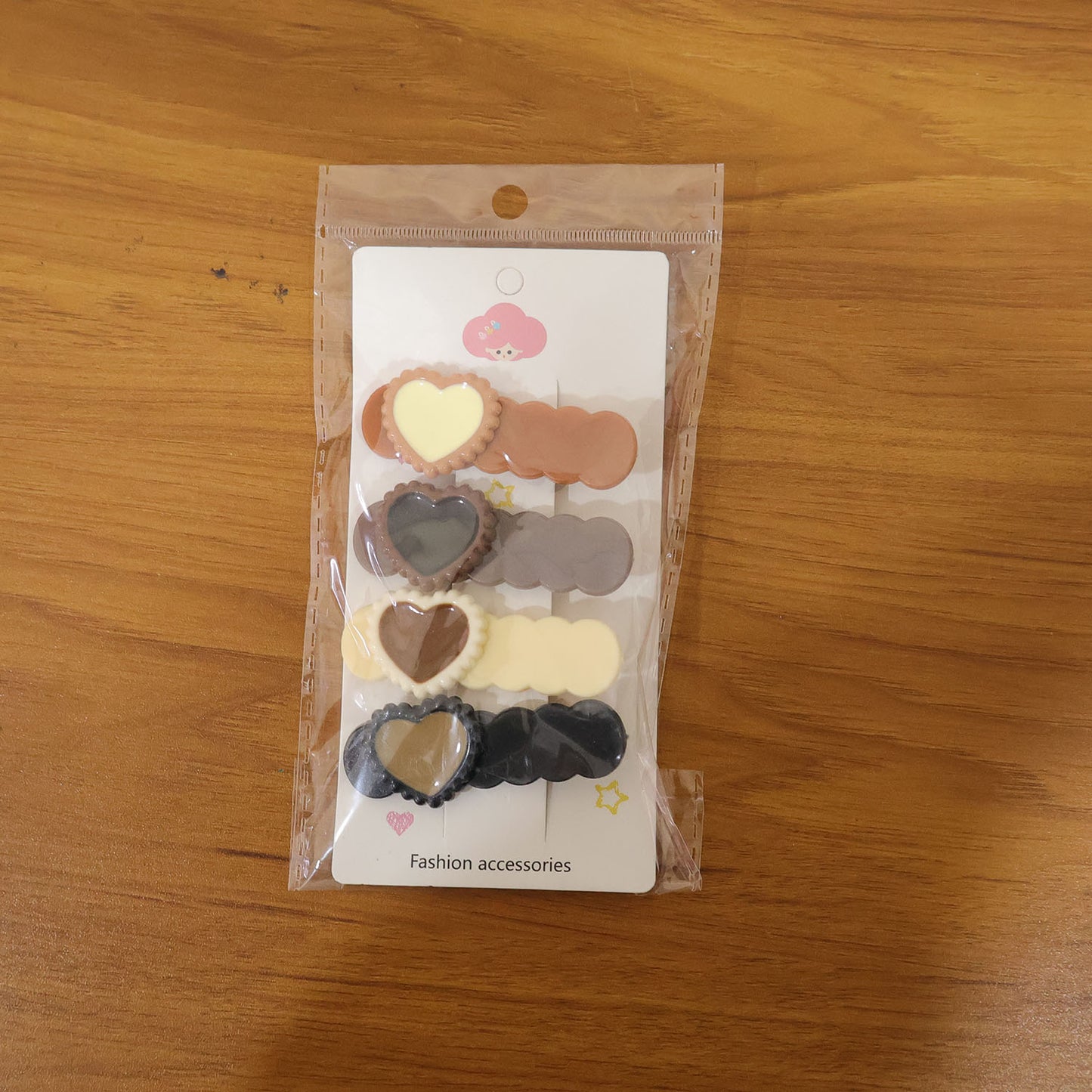 Adorable heart shape hair pins