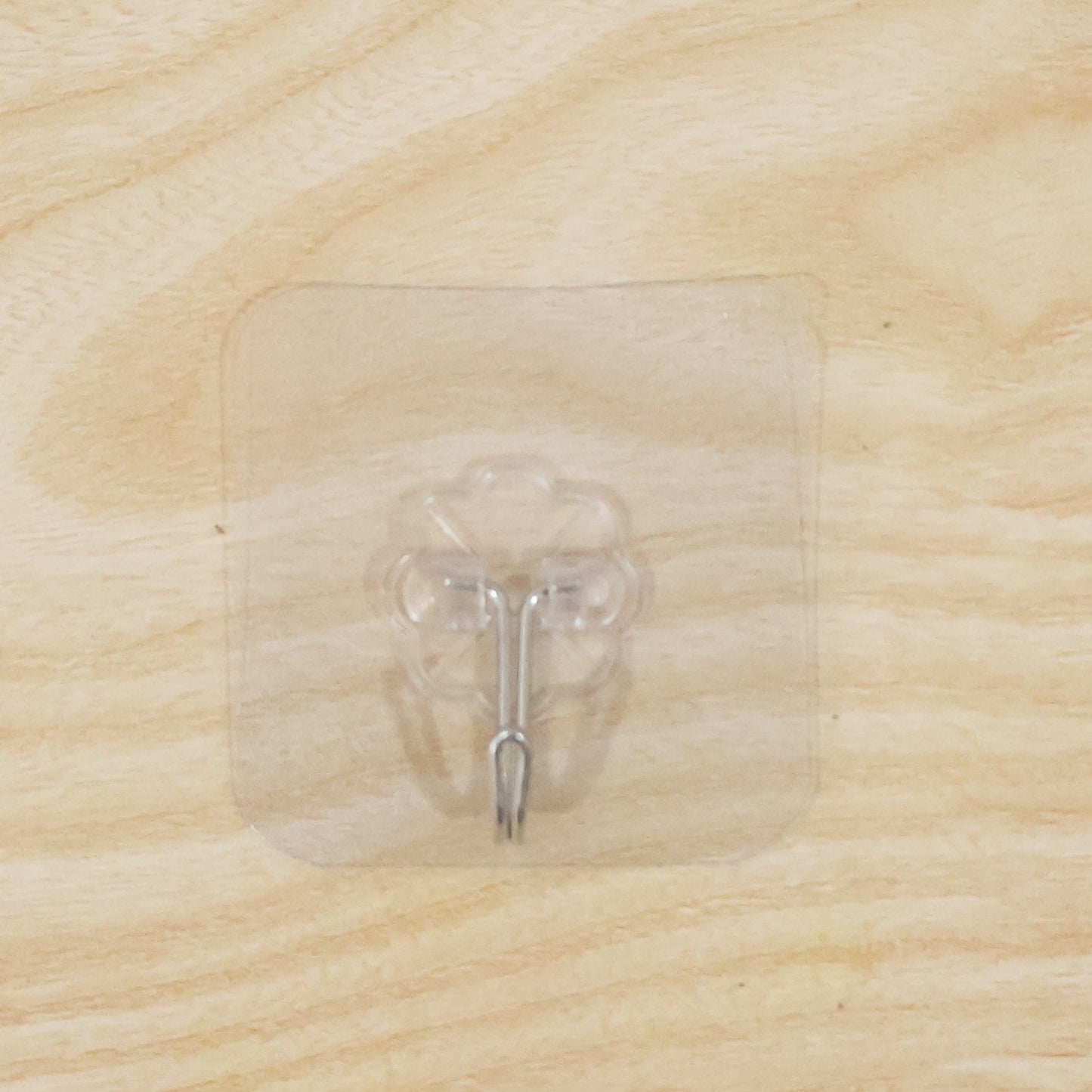Flower Shape Transparent Self Adhesive Wall Hook (1 Pc)