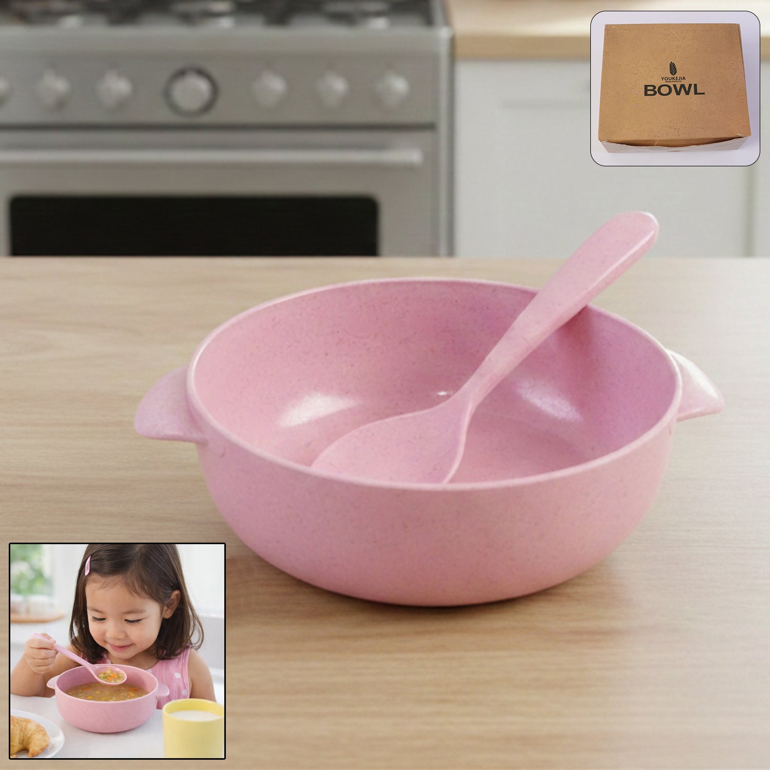 Premium kids feeding bowl with spoon