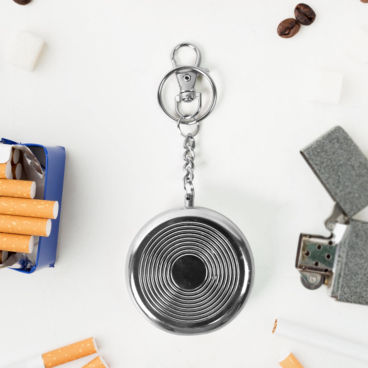 travel cigarette ashtray keyring