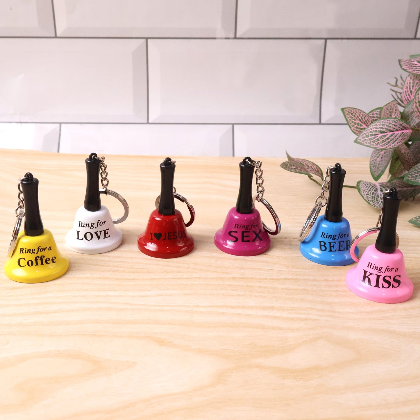 small bell pendant keychain