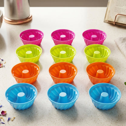 Reusable Silicone Cupcake Mould 12 Pc Set Main