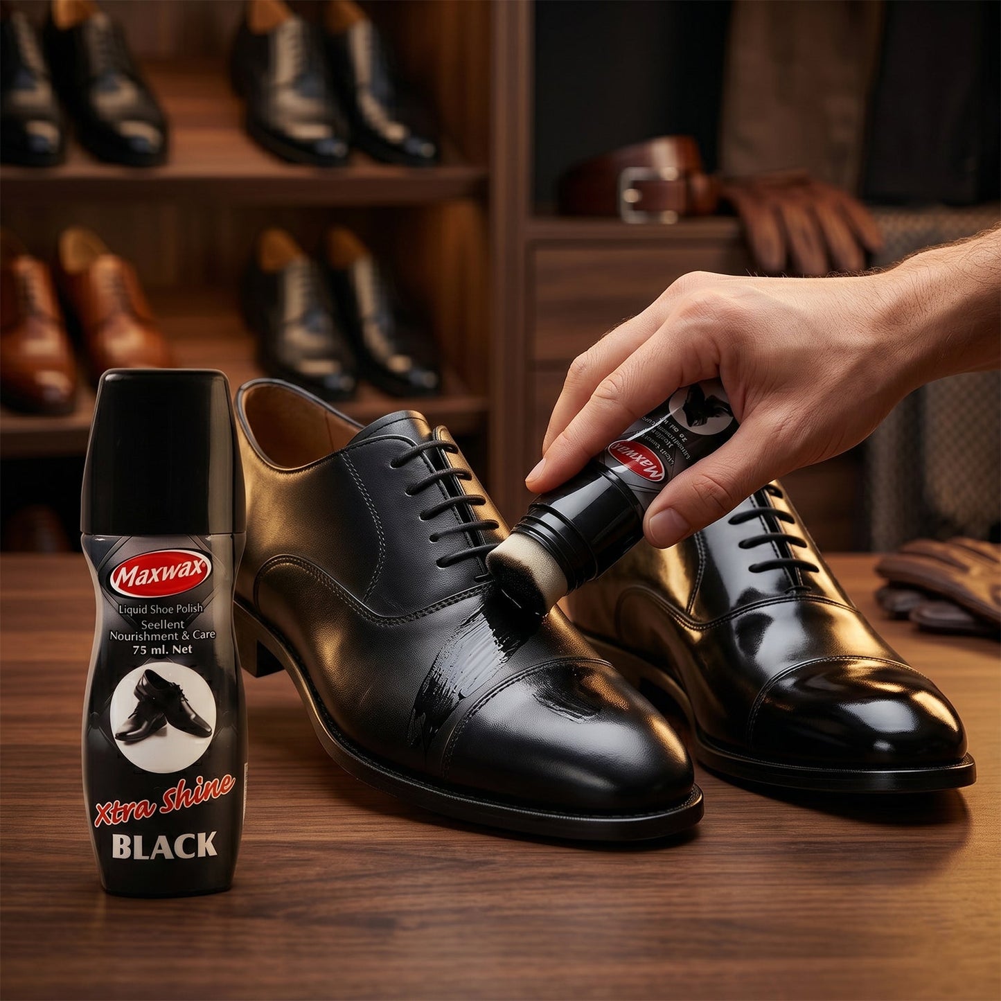 leather shoe shine liquid