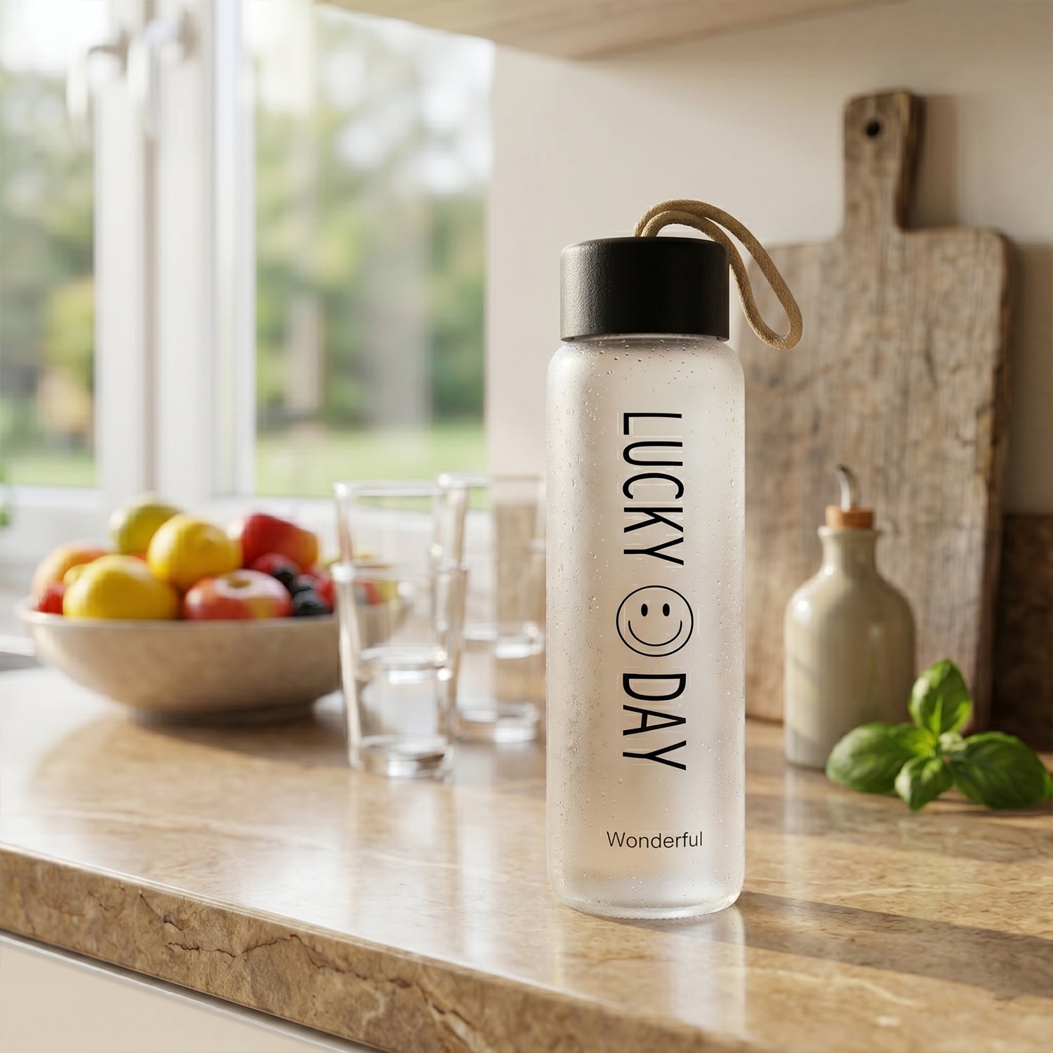 reusable glass bottle design