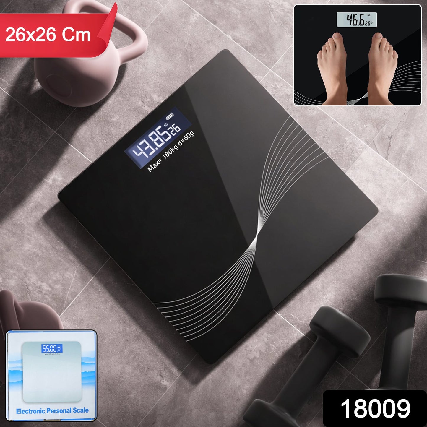 Electronic Digital Personal Weight Scale  (1 Pc)