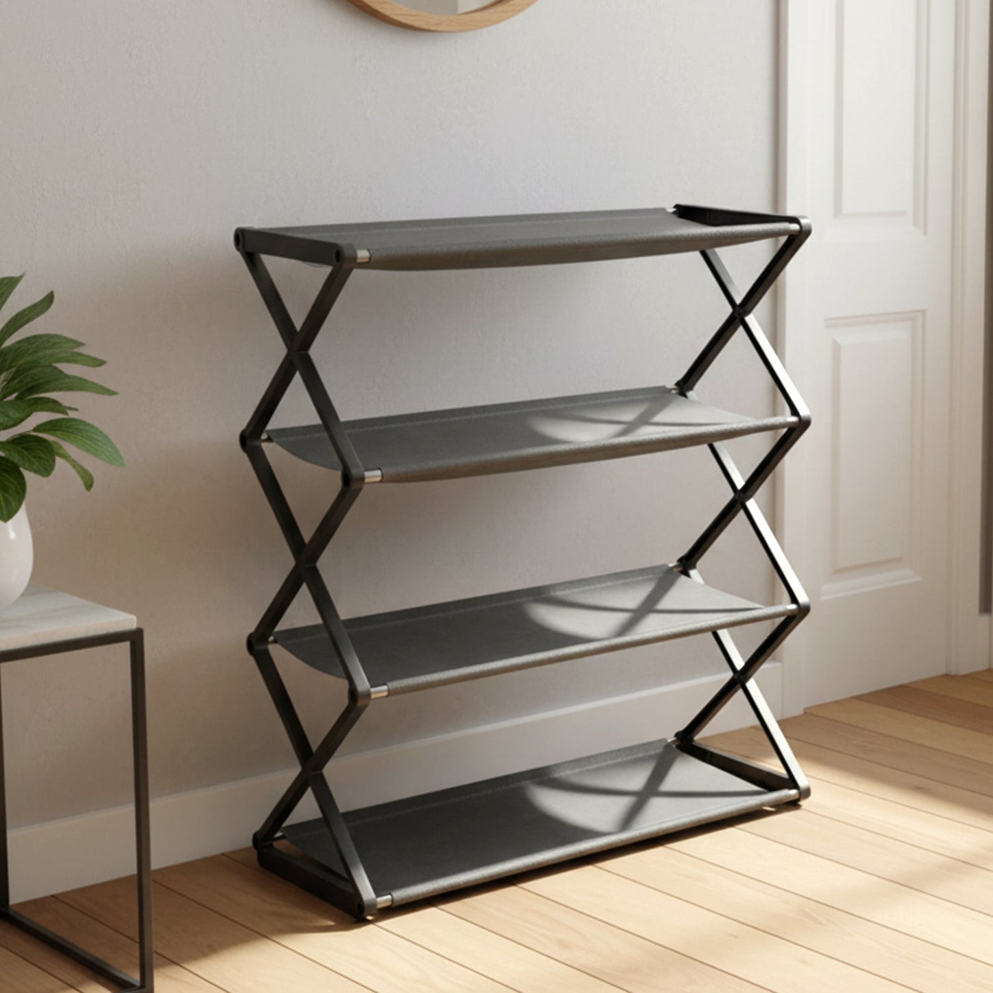 shoe storage rack for multiple pairs
