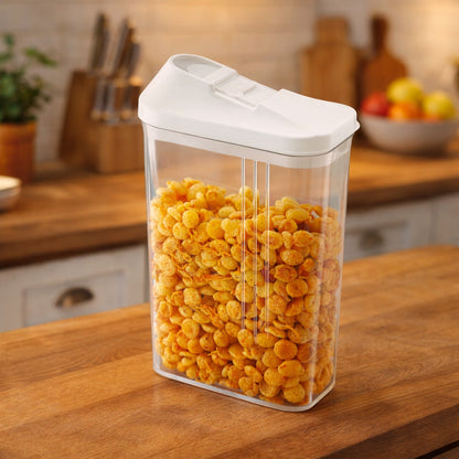 Airtight pour container for kitchen storage