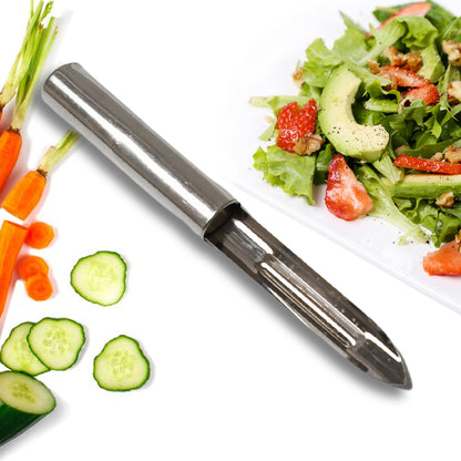 Stainless Steel Peeler Set – Multi-Purpose Handle for Peeling & Shredding (12 Pc)