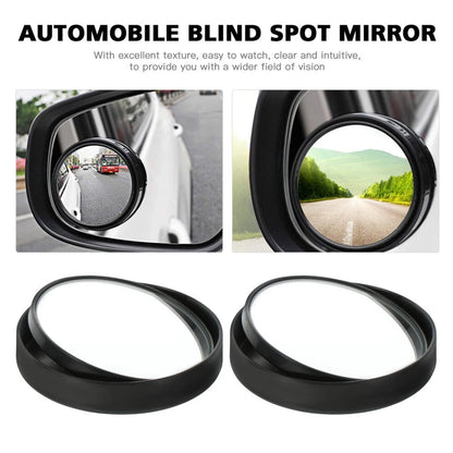Car Blind Spot Convex Side Mirror Set (2 Pc / Mix Color)
