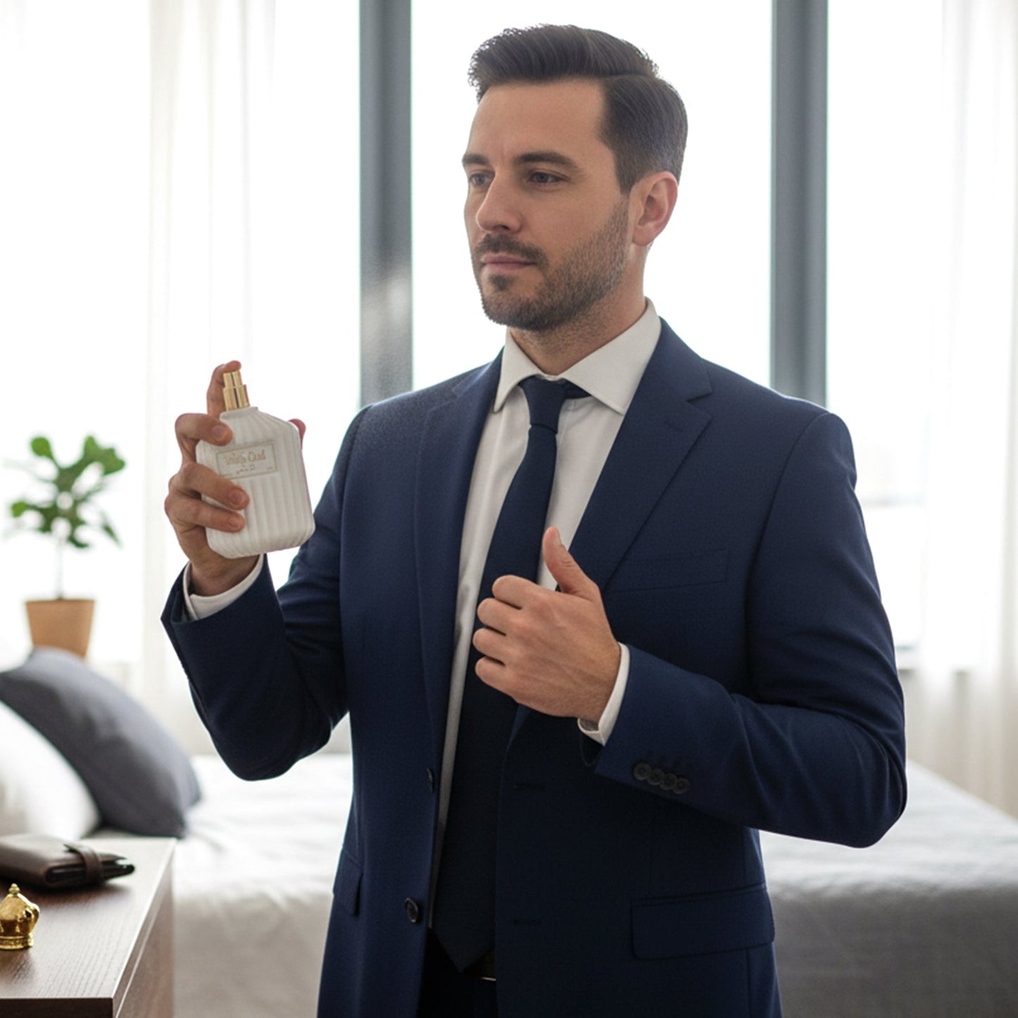  luxury White Oud perfume bottle design