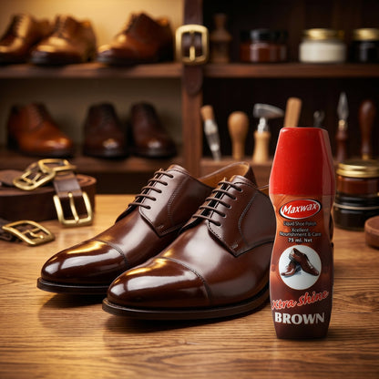 durable shoe polish brown