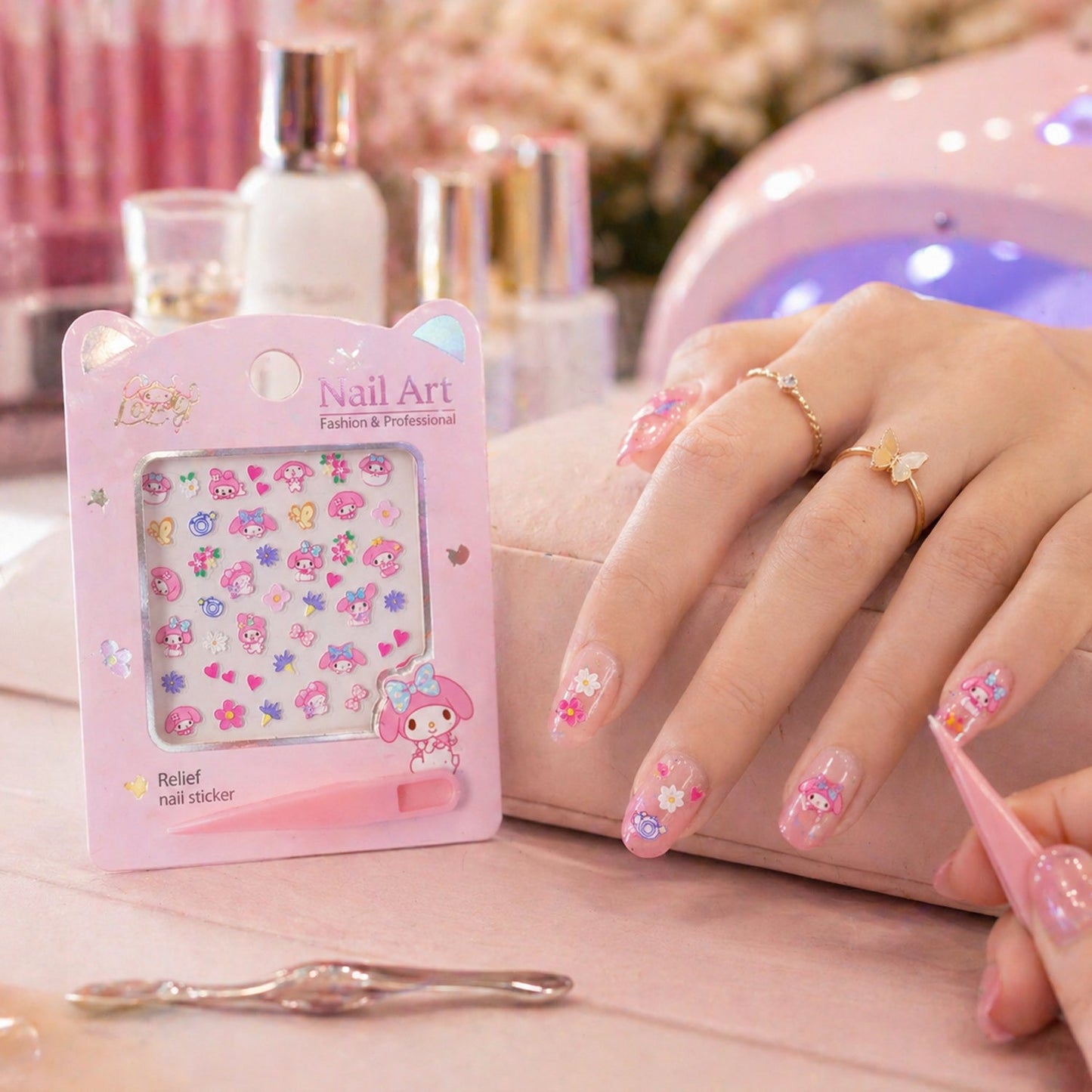 kids nail art sticker kit