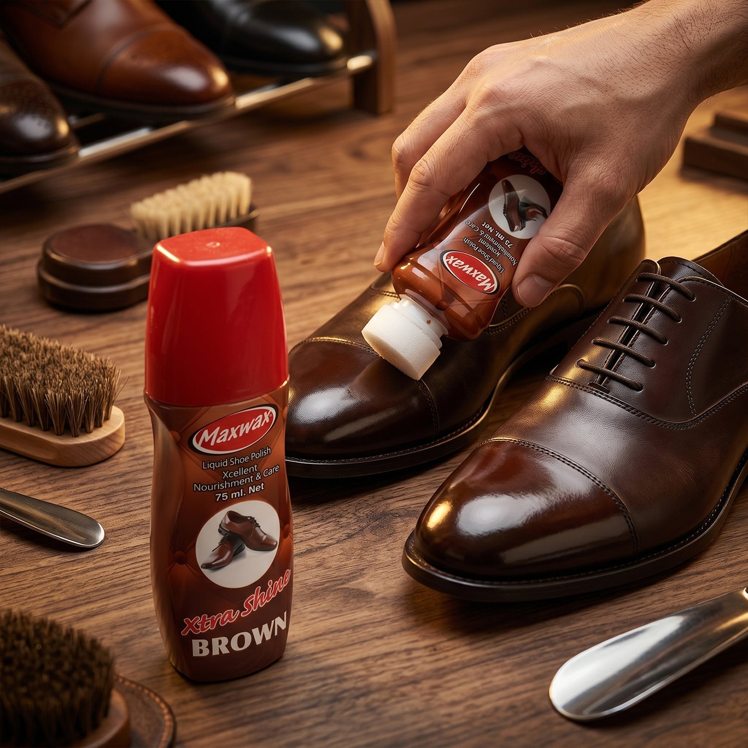 Brown Liquid Shoe Polish