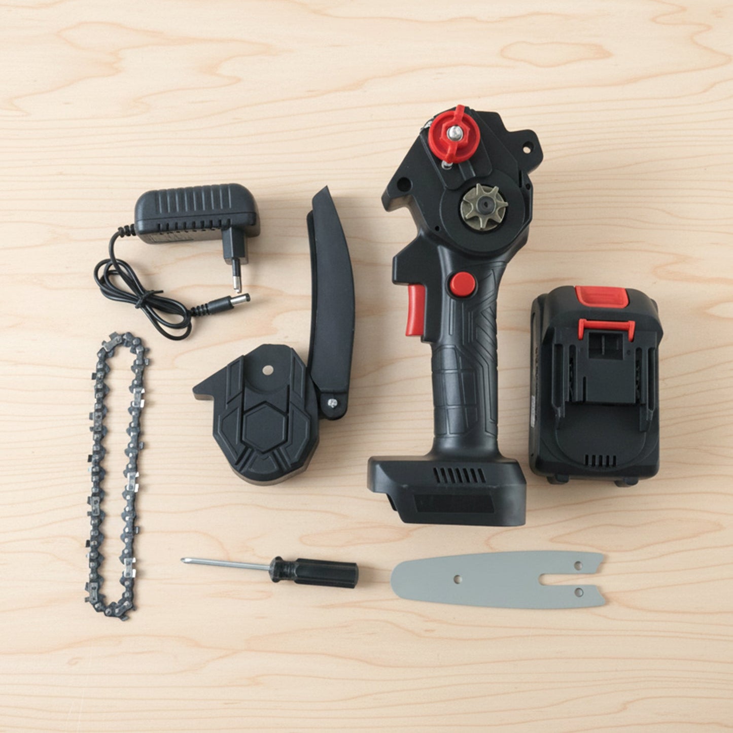  Mini Electric Cordless Chainsaw (1 Set, 48V) - in-use lifestyle shot