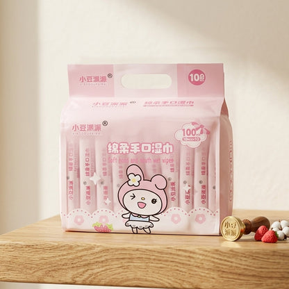 cute printed disposable wipes pack