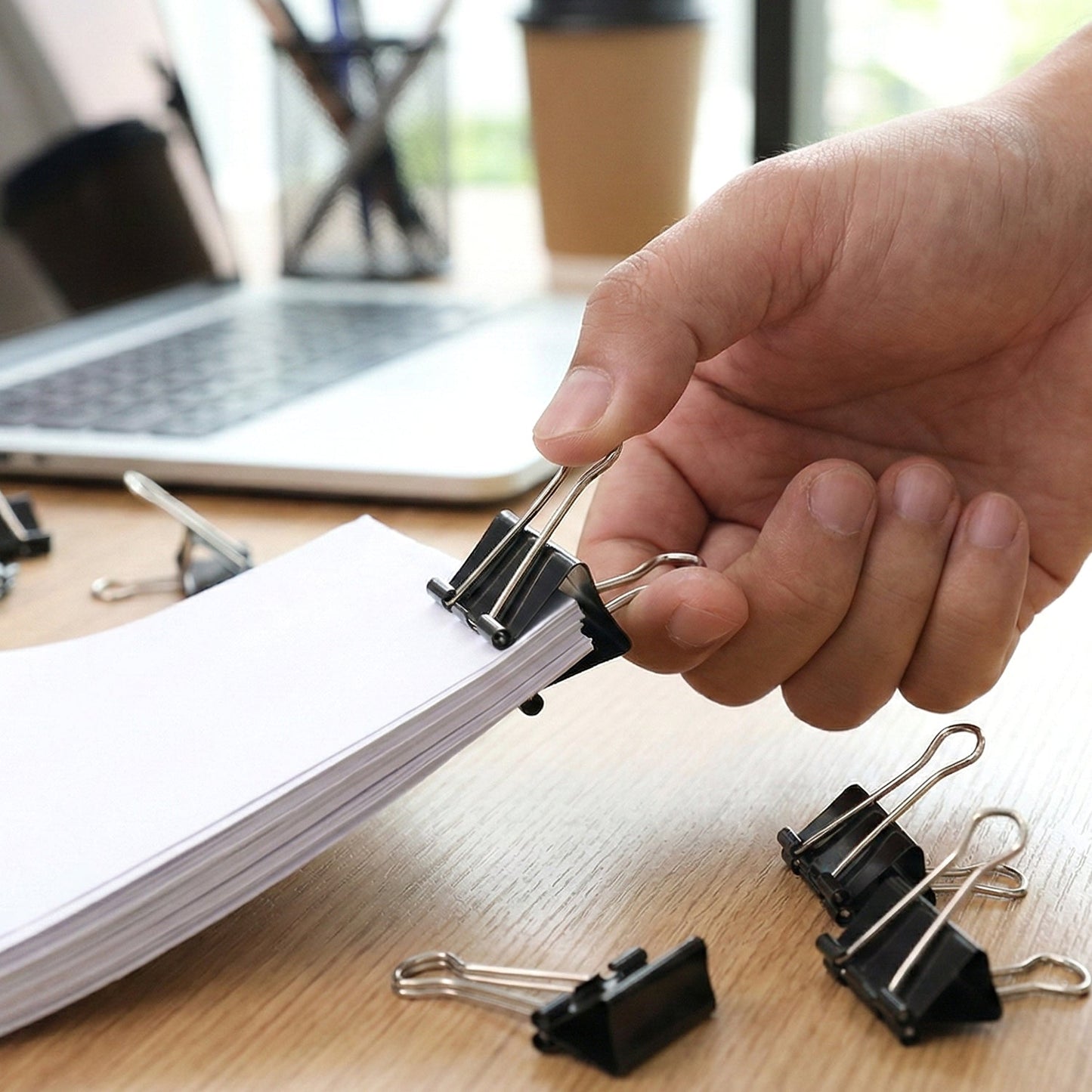 stationery binder clips set for school and office