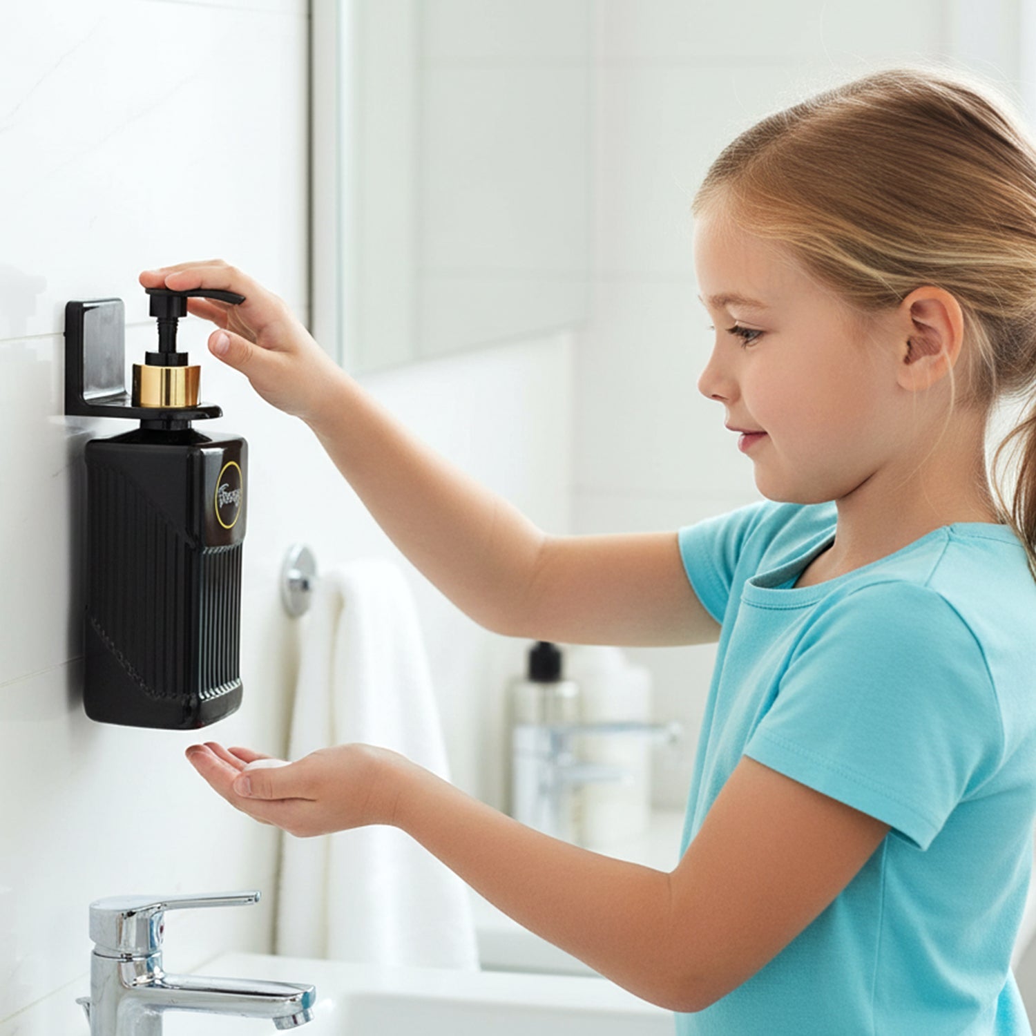 stylish handwash pump dispenser bottle