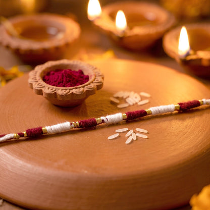 Cotton Thread Rakhi for Brother