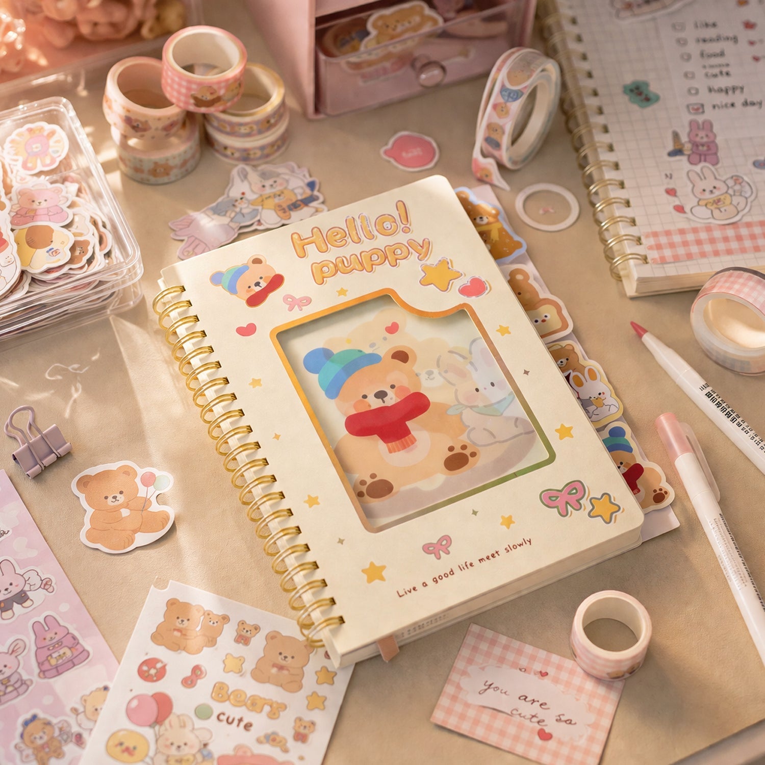 cartoon cover writing notebook diary
