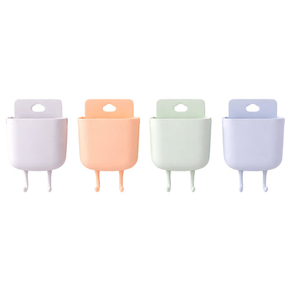 Space saving wall phone stand