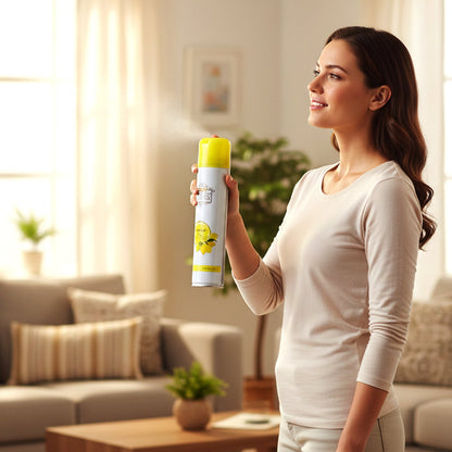 long lasting Lemon air freshener bottle