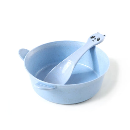 BPA free wheat straw feeding bowl