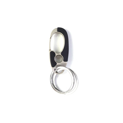 Premium Stainless Steel Carabiner Keychain with Secure Locking Clip 1 Pc