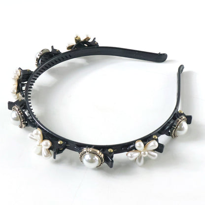 stylish pearl flower hairband