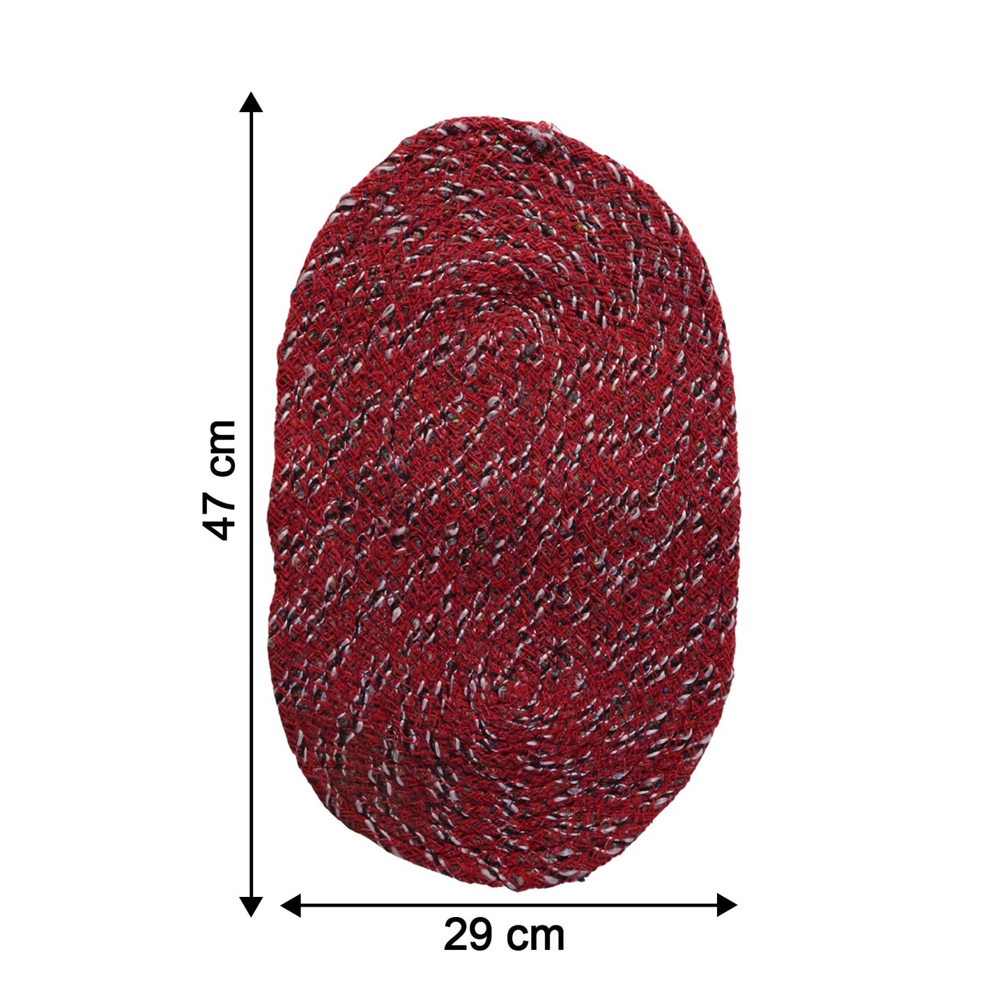 Stylish Oval Floor Mat – (1 Pc, 50x30 Cm)