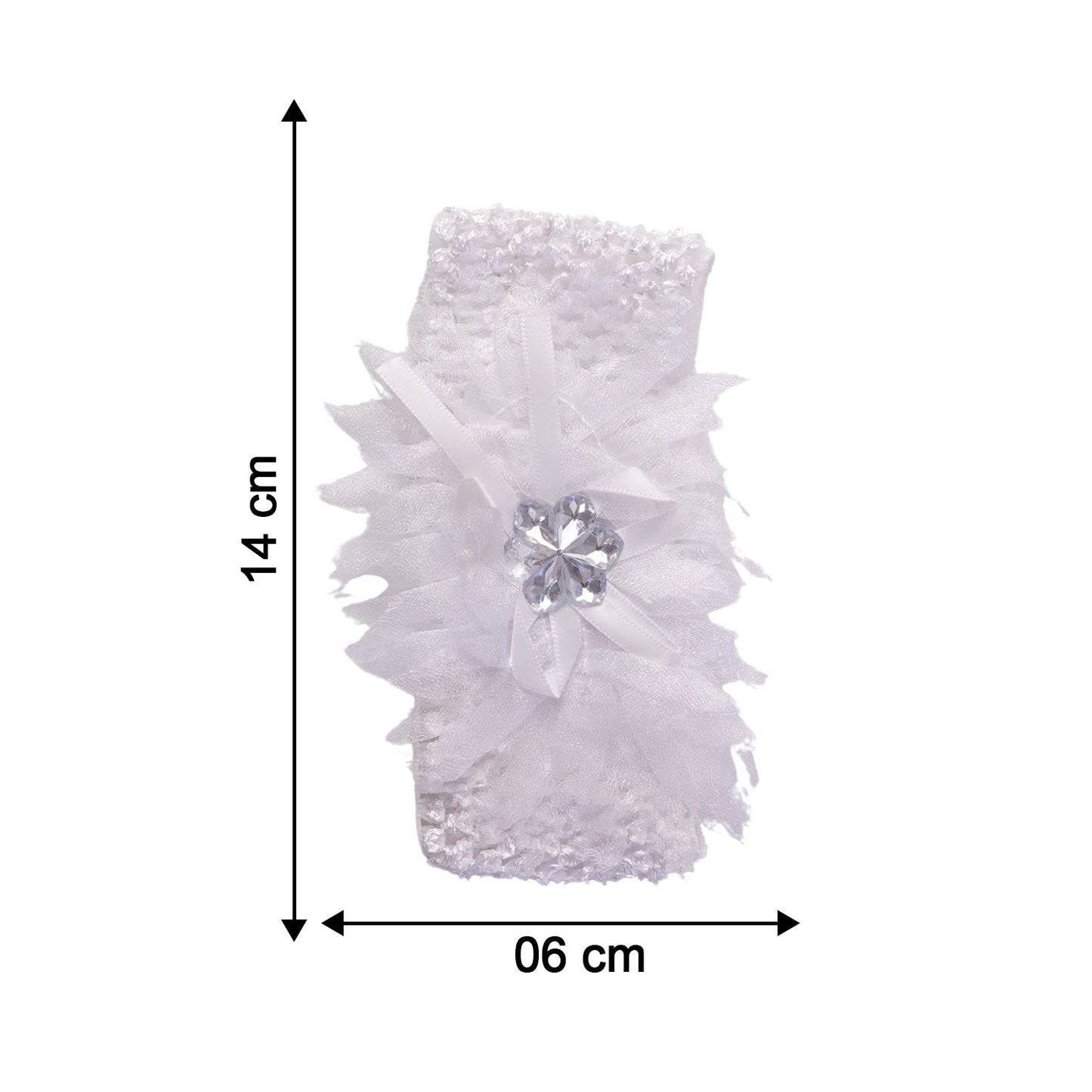 Cute Soft Elastic Floral Baby Headband Stylish Stretchable Hair Band (1 Pc)