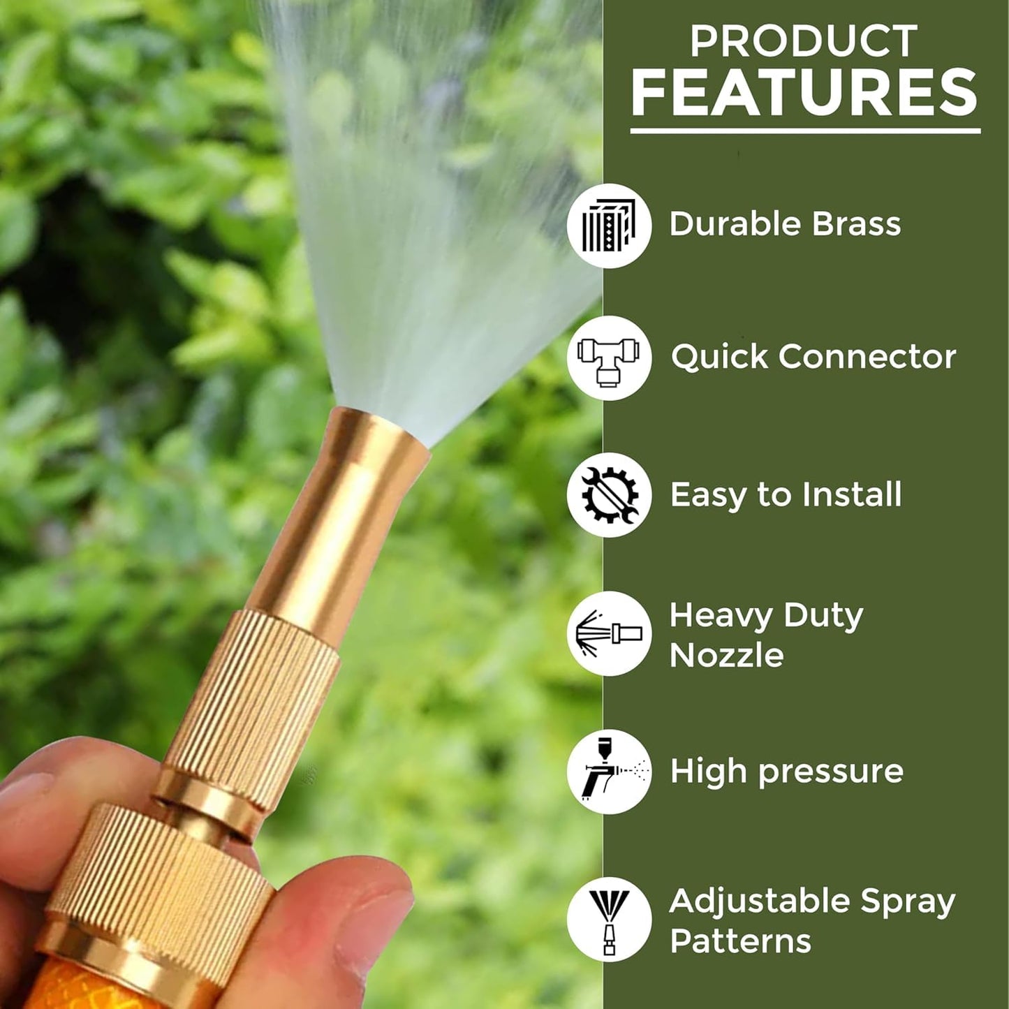 metal hose spray nozzle