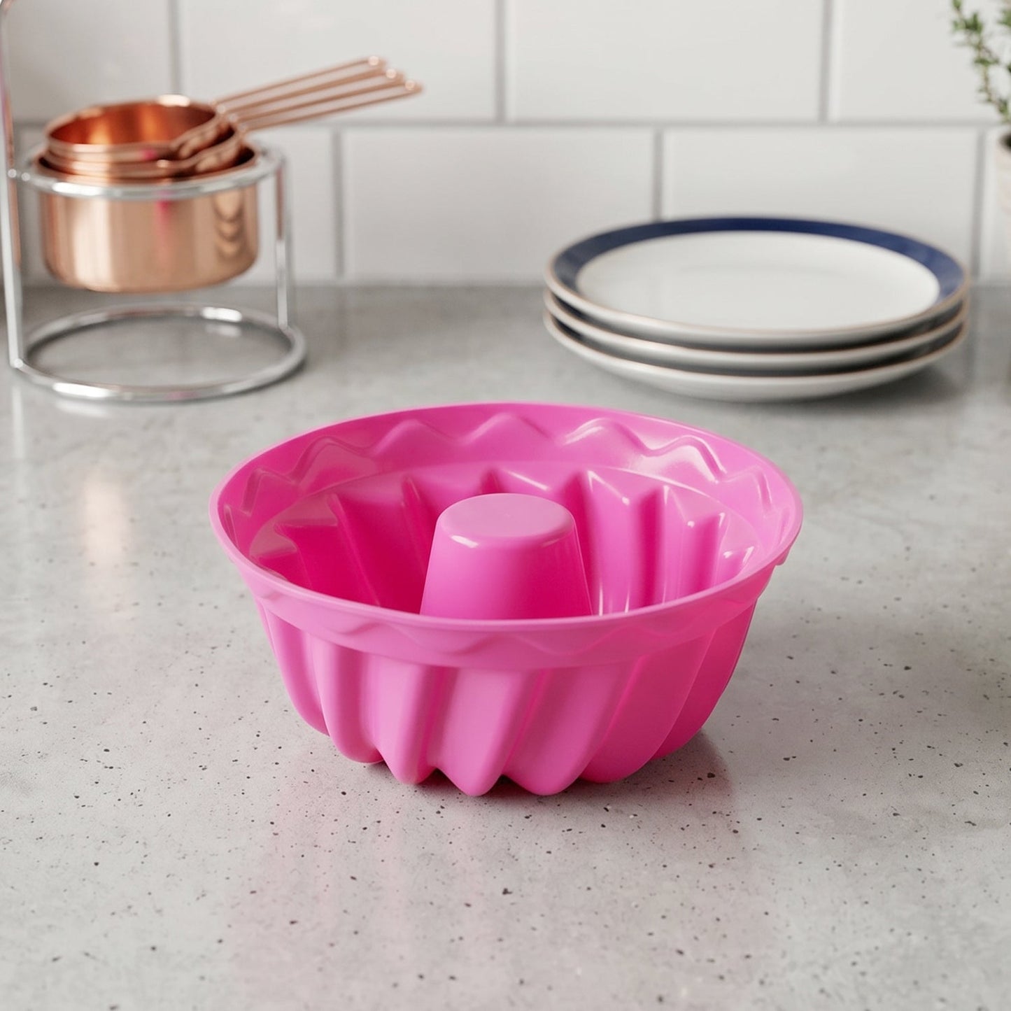 Pink Silicone Cupcake Mould Single