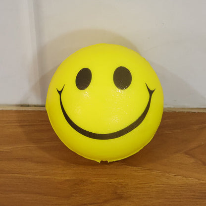 foam stress ball toy smiley design