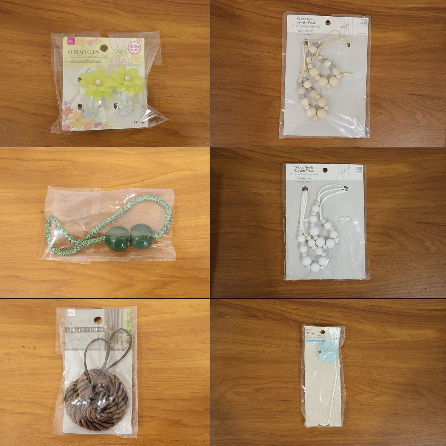 Assorted design curtain holder