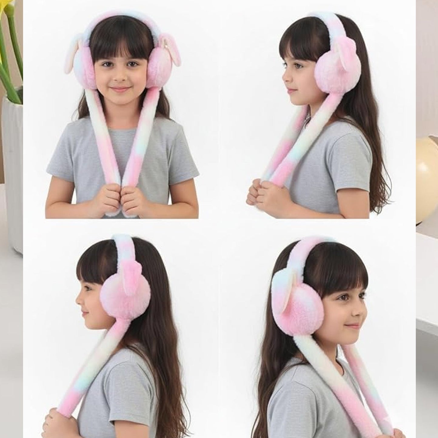  Soft Plush Winter Earmuffs Kids - feature