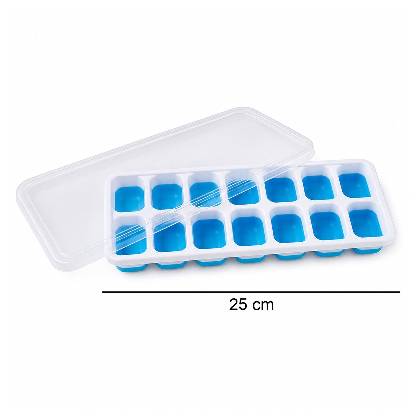 Multipurpose Plastic Ice Cube Tray With Lid (1 Pc, 14 Gride)