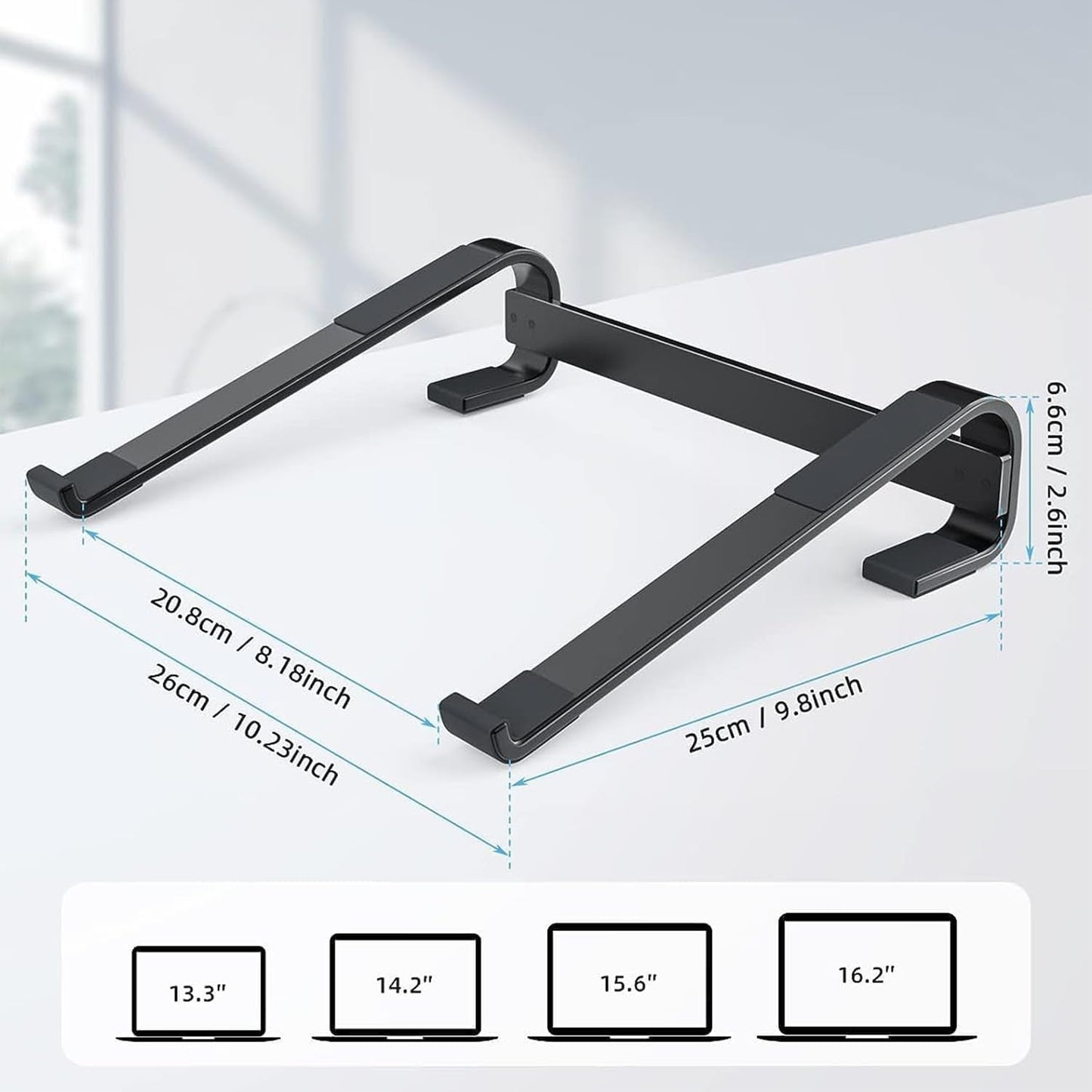 Sturdy metal laptop stand        
