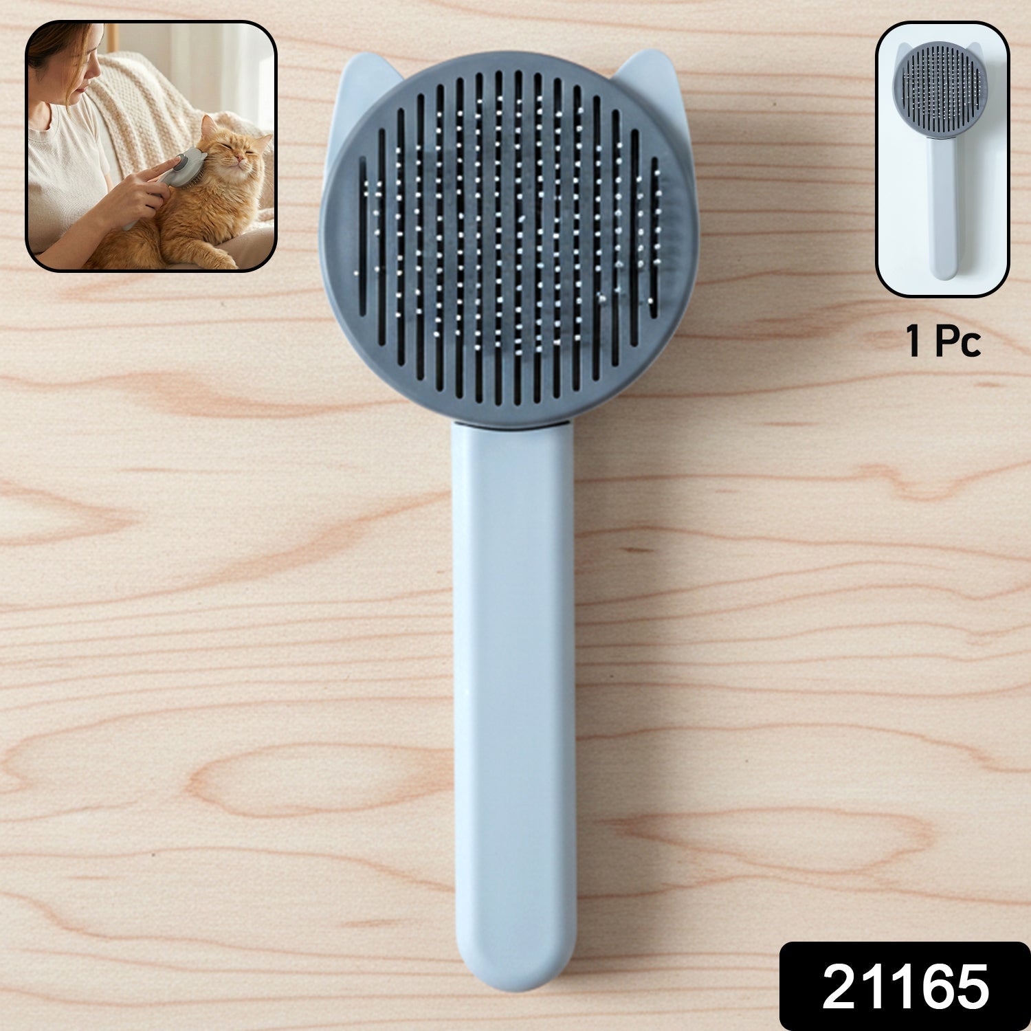 Gentle pet hair grooming needle comb