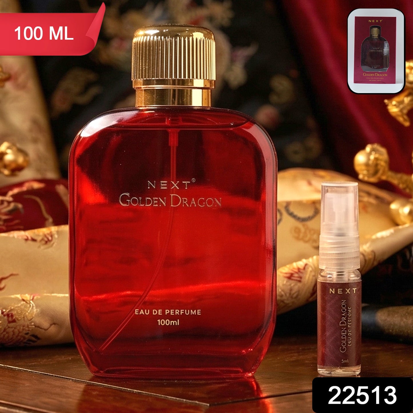 Golden Dragon fragrance luxury perfume bottle Next brand