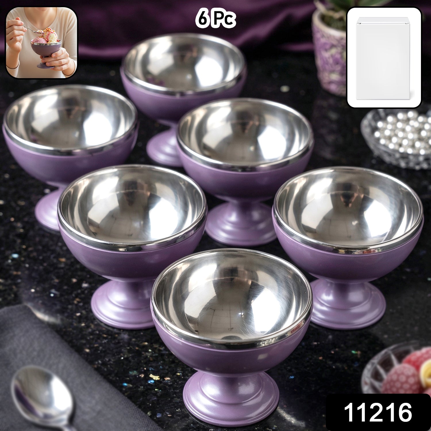  steel serving bowls