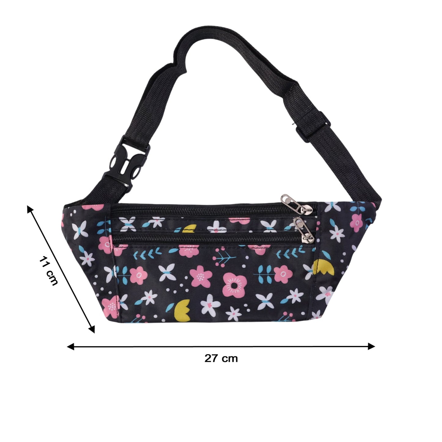 Floral Print Adjustable Waist Bag / Fanny Pack (1 Pc)