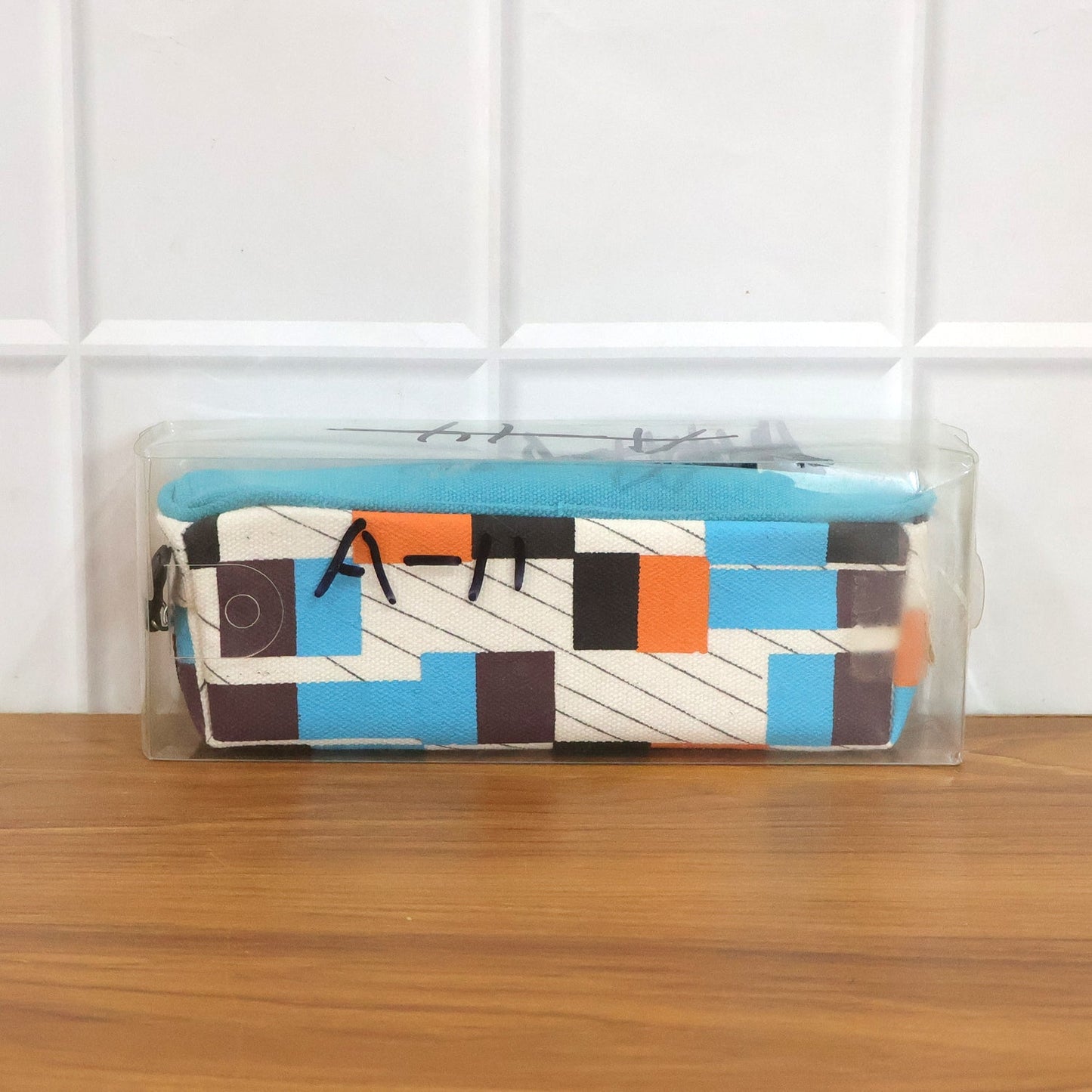 Multipurpose Printed Zipper Pencil Pouch Organizer for Students (1 Pc)