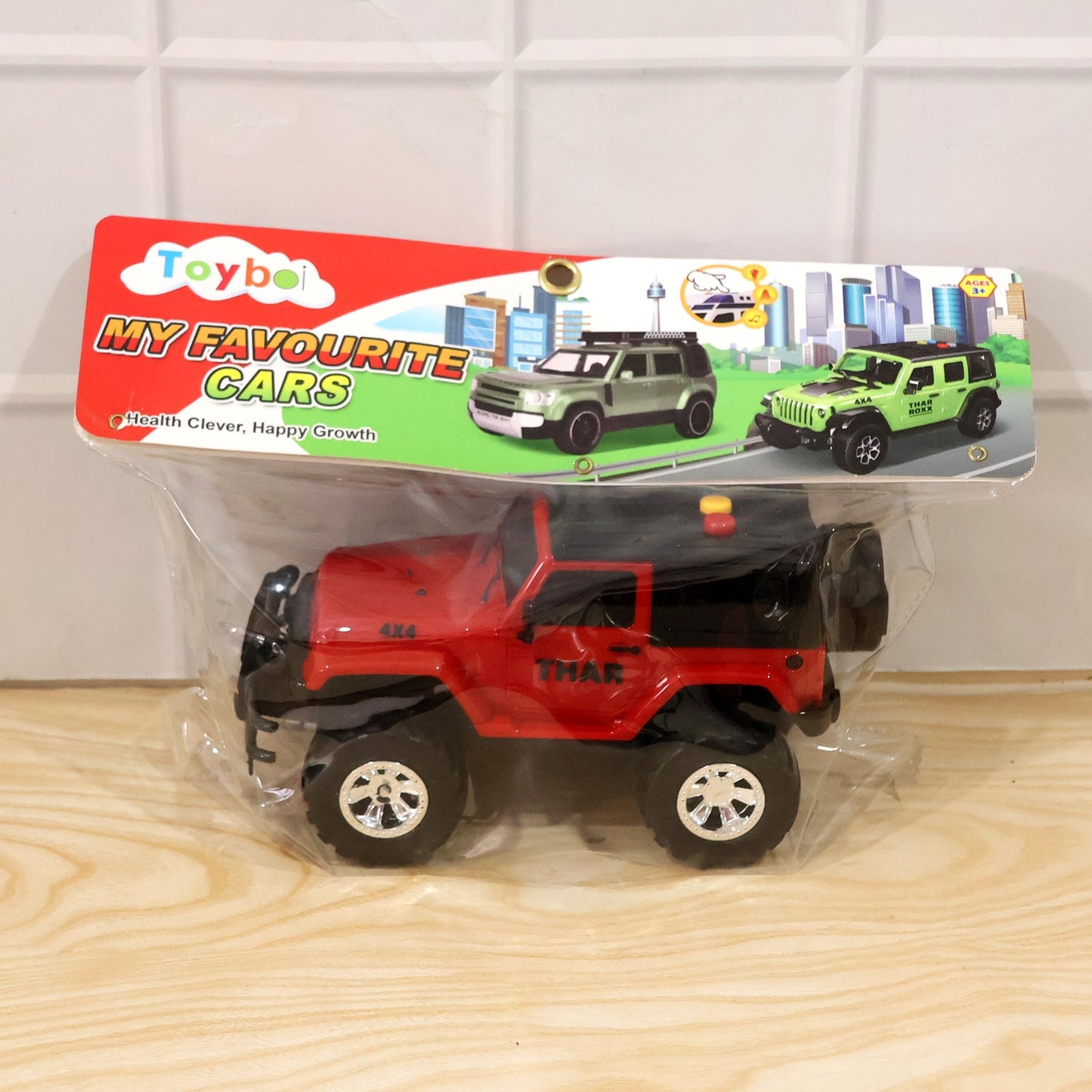 Kids Hunter Off-Road Friction Powered Toy Jeep Car (1 Pc)