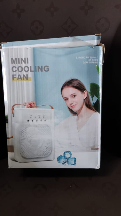  Portable Air Cooler Fan with 7-Color Light – Personal AC Fan - in-use lifestyle shot