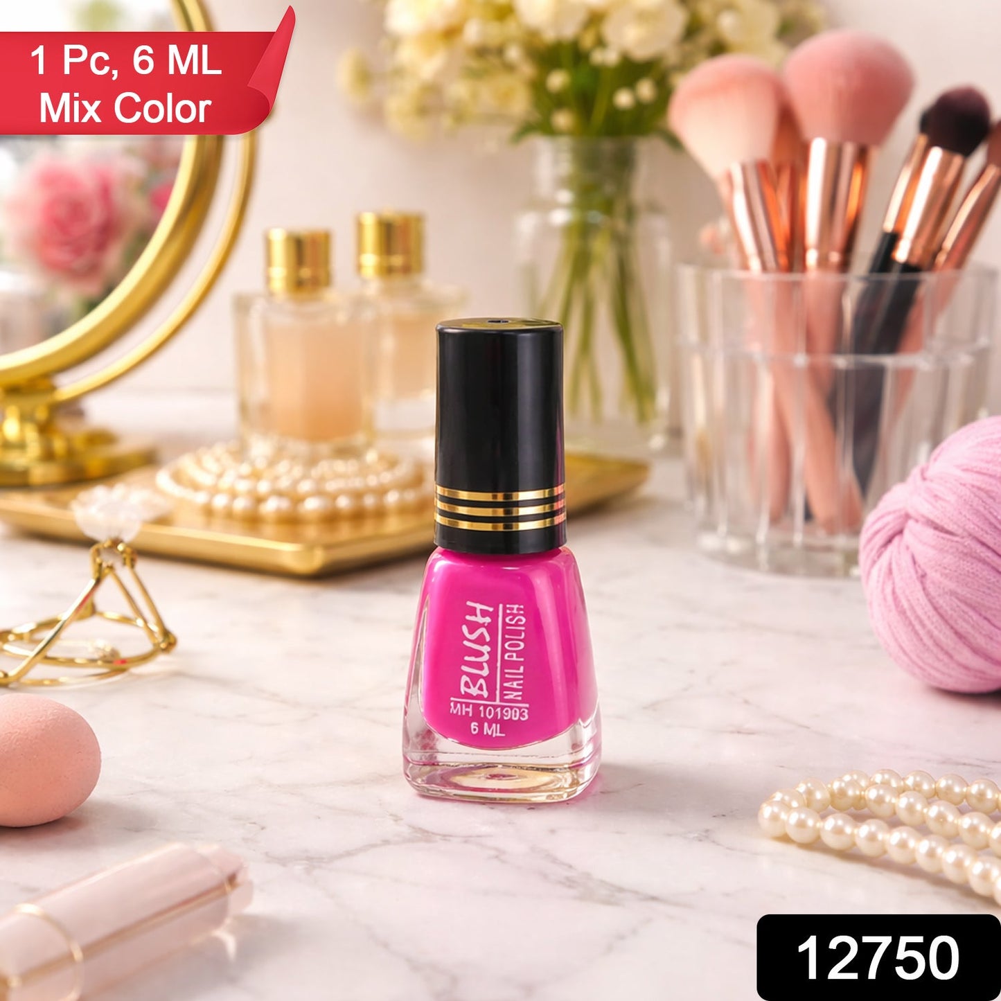 Blush Matt Mini Nail Polish (Mix Color / 6 ML / 1 Pc)