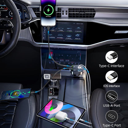  4-in-1 Super Fast Car Charger Dual Built-In Cables - comparison shot