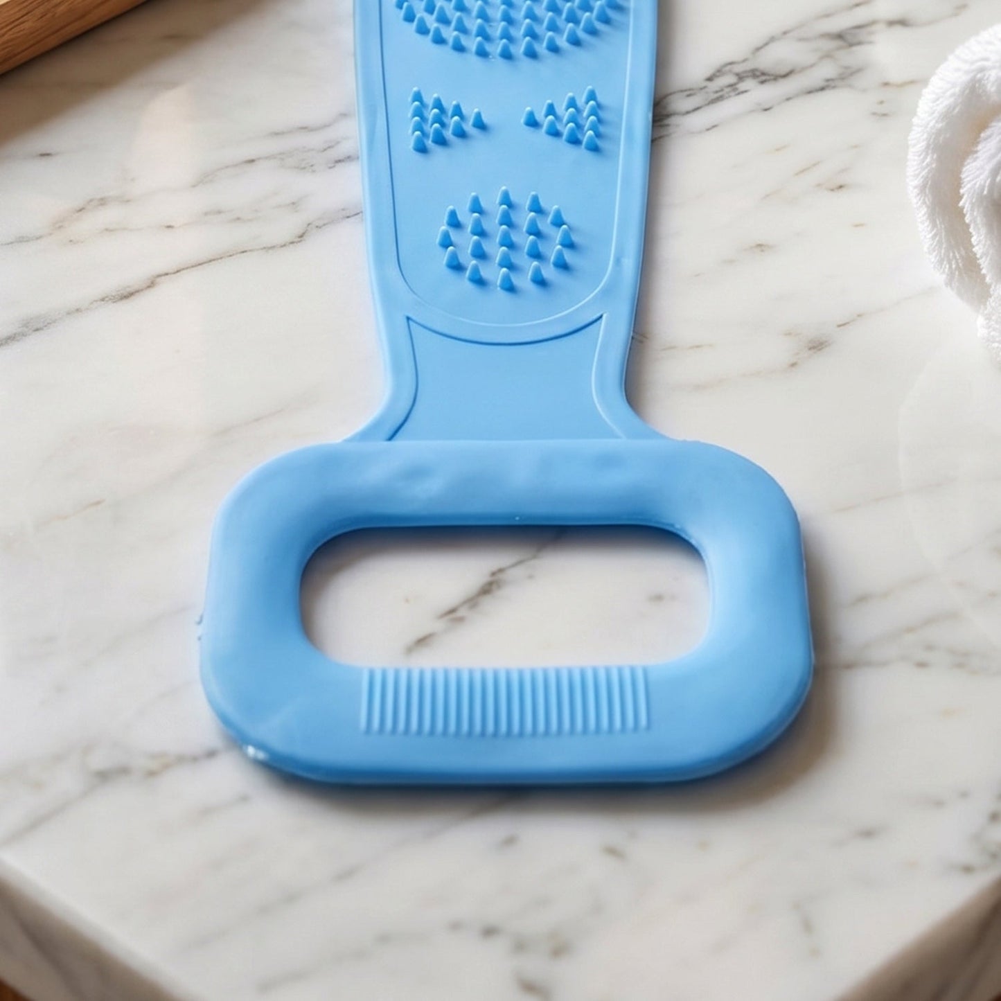Silicone scrubber texture and bump pattern close-up